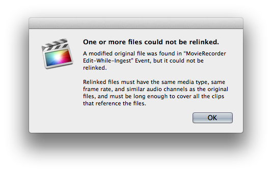 Описание: FCPX_NotRelinked.png